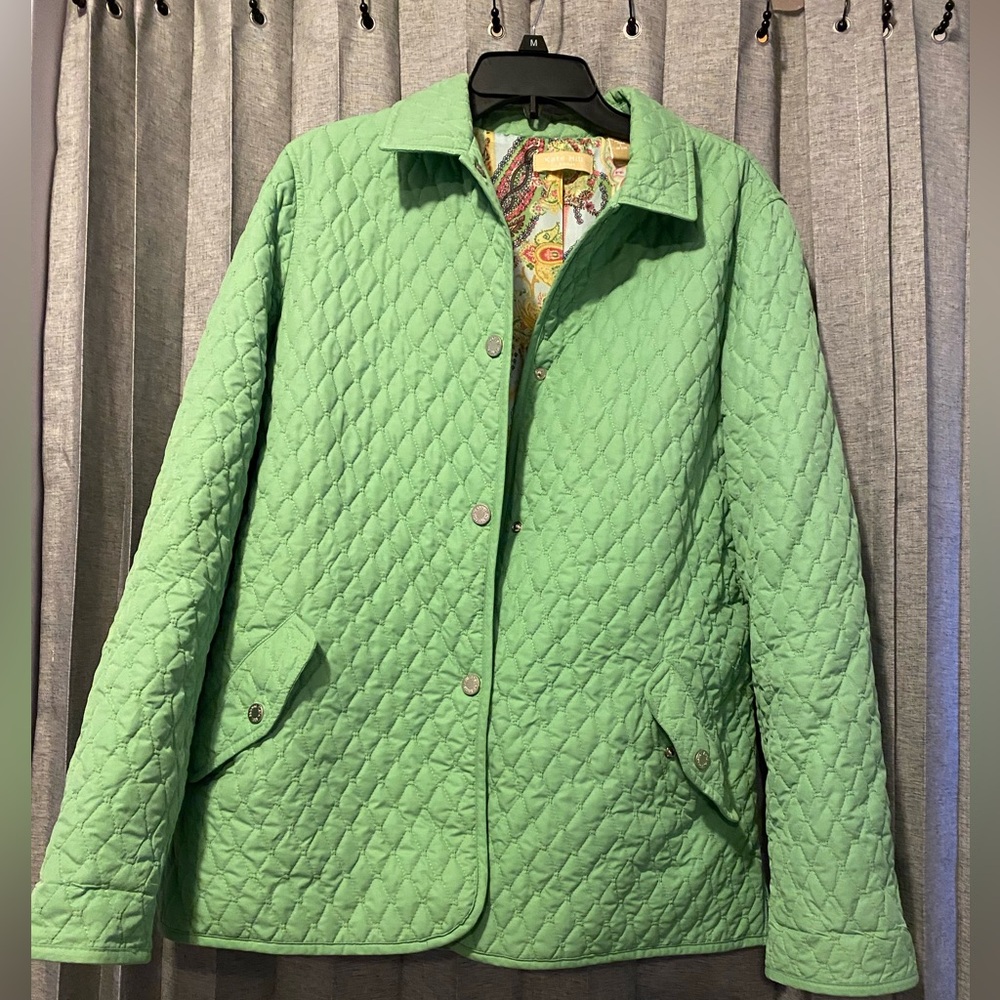 Women’s Lightweight Green Jacket Size Large Kate Hill